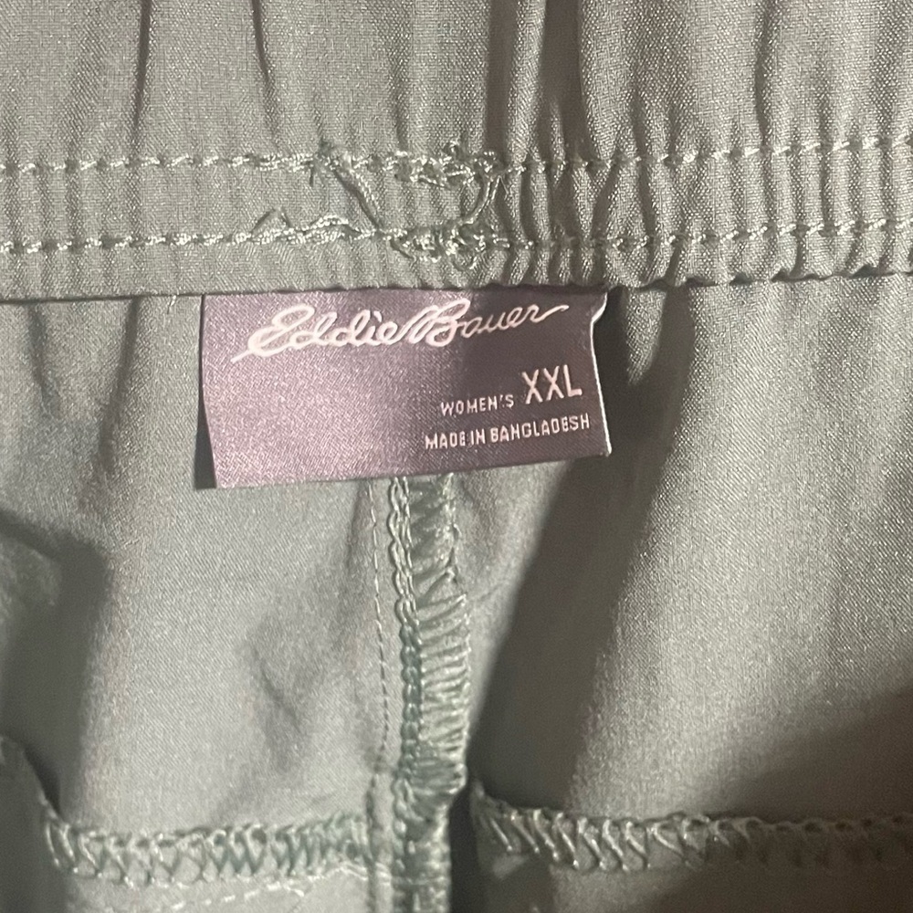 NWT Eddie Bauer Green Women's Departure Ankle Traveler Pants Sz XXL - Picture 5 of 7
